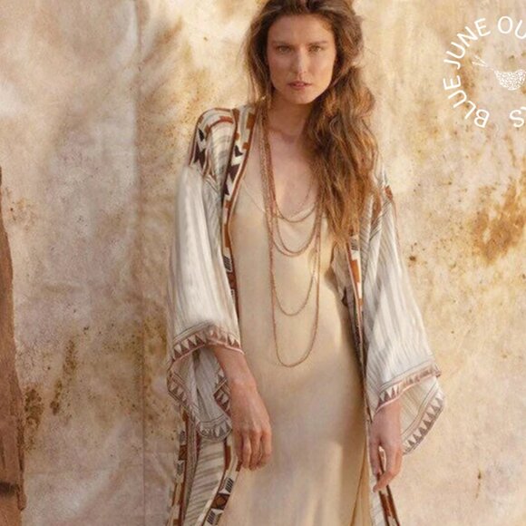 Desert Rose Kimono Duster - Picture 2 of 4